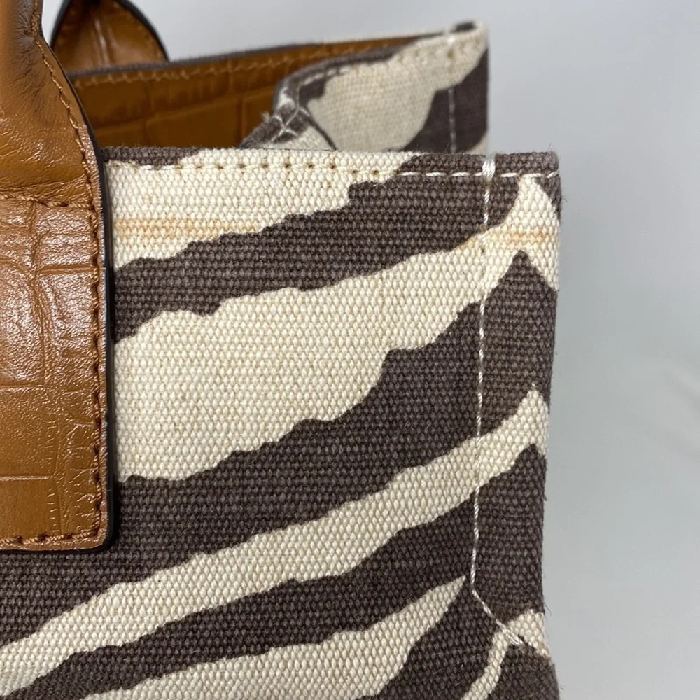 Michael Kors Sutter Canvas Animal Print Tote NEW NWT - Picture 4 of 16